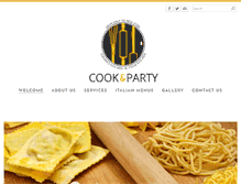 Tablet Screenshot of cooknparty.com